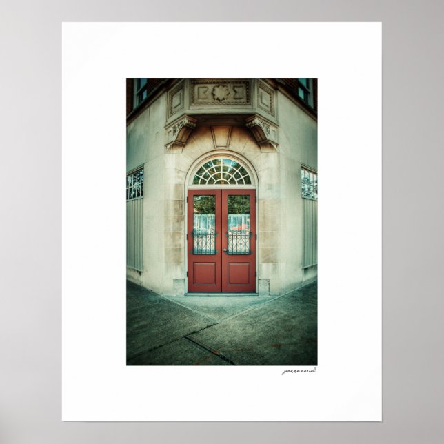Affiche d'impression d'entrée de coin (Devant)