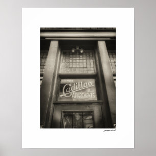 Affiche d'impression des appartements Sepia Cadill