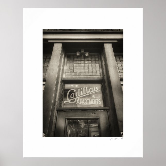 Affiche d'impression des appartements Sepia Cadill (Devant)