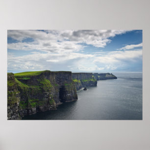Affiche d'impression des falaises de Moher en Irla