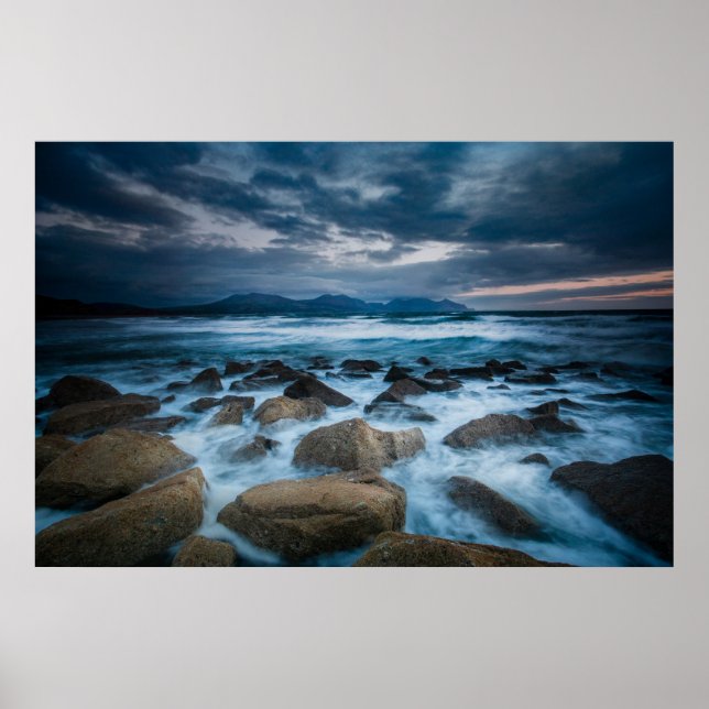 Affiche Dinas Dinlle, Gwynedd, Pays de Galles, UK (Devant)