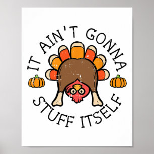 Affiche Dinde de Thanksgiving ça ne se farcit pas soi-même
