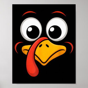 Affiche Dinde de Thanksgiving Costume de Famille à Coordon