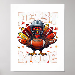 Affiche Dinde Mode Fête Vintage Automne Piedll Thanksgivin