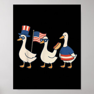 Affiche Dindon Américain Drapeau Américain Mème Drôle 4 Ju