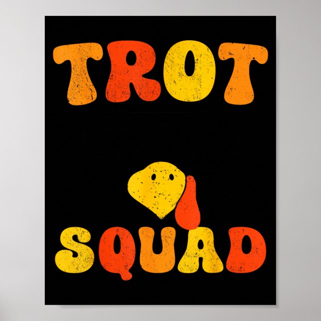 Affiche Dindon en course Sungles Trot Squad Thanksgiving _ (Devant)