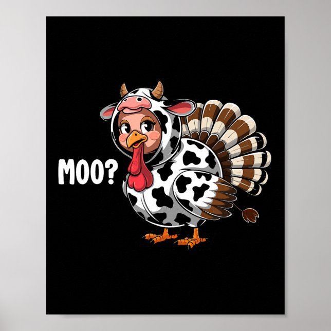 Affiche Dindon Meugle Drôle de Thanksgiving Enfants Garçon (Devant)