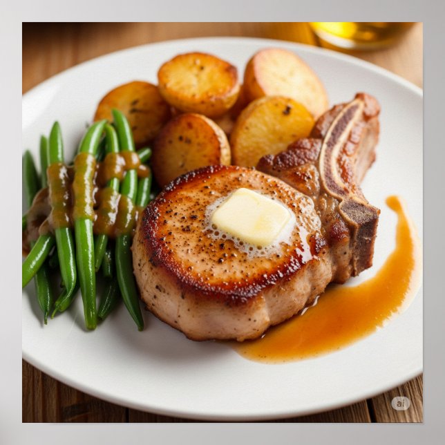 Affiche Dîner à la charcuterie de porc (Devant)