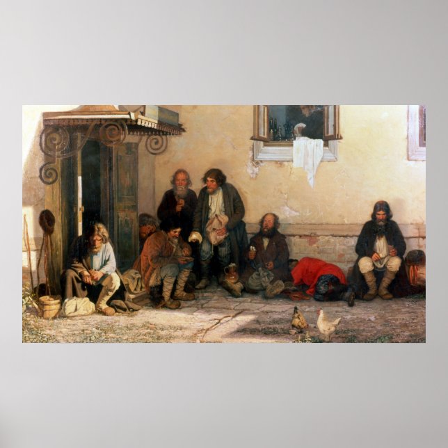 Affiche Dîner au Zemstvo, 1872 (Devant)