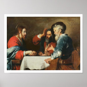Affiche Dîner chez Emmaus (huile sur la toile) 2