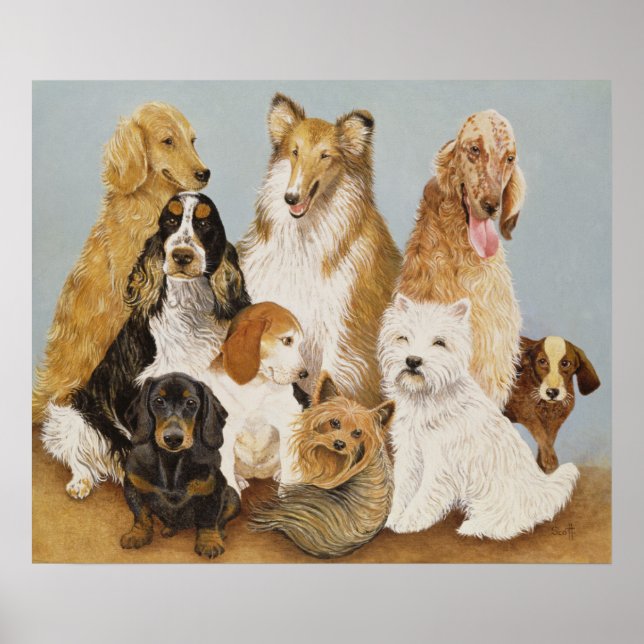 Affiche Dîner de chiens (Devant)