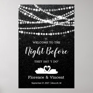 Affiche Dîner de répétition Bienvenue à la nuit avant le p