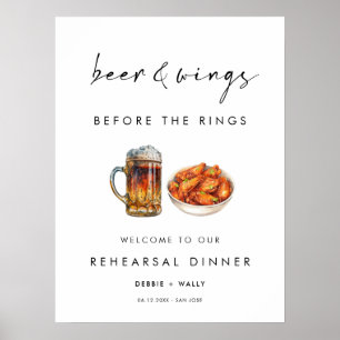 Affiche Dîner de répétition Bière et Ailes avant les Annea