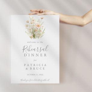 Affiche Dîner de répétition classique pour Fleur sauvage B