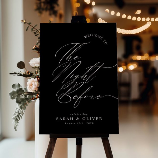 Affiche Dîner de répétition de mariage moderne la veille (Créateur téléchargé)