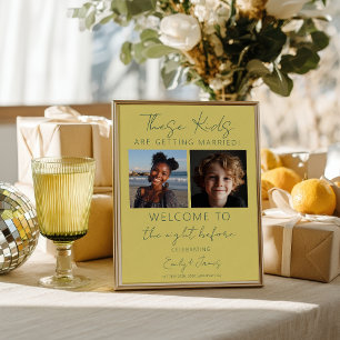 Affiche Dîner de Répétition de Mariage pour Ces Enfants