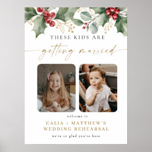Affiche Dîner de répétition du mariage des enfants Holly e