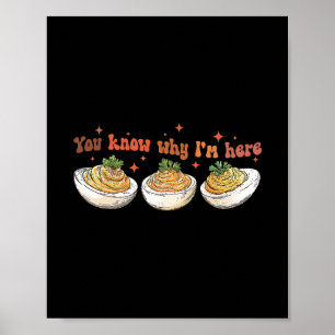 Affiche Dîner de Thanksgiving Rétro Vous savez pourquoi je