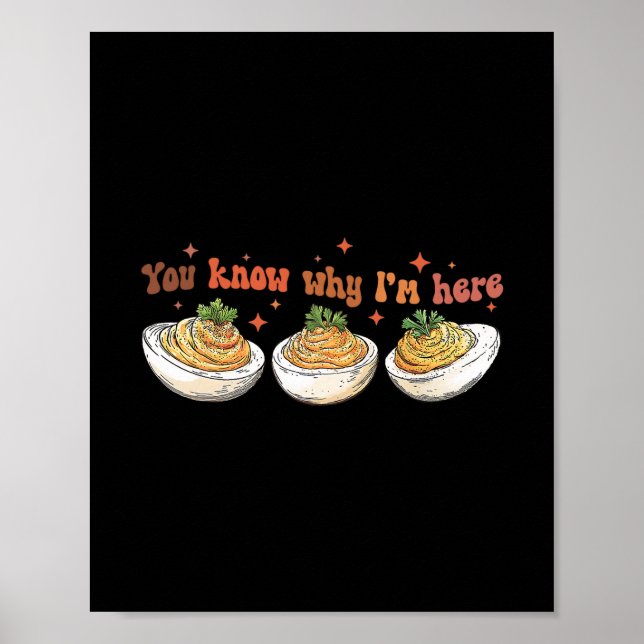 Affiche Dîner de Thanksgiving Rétro Vous savez pourquoi je (Devant)