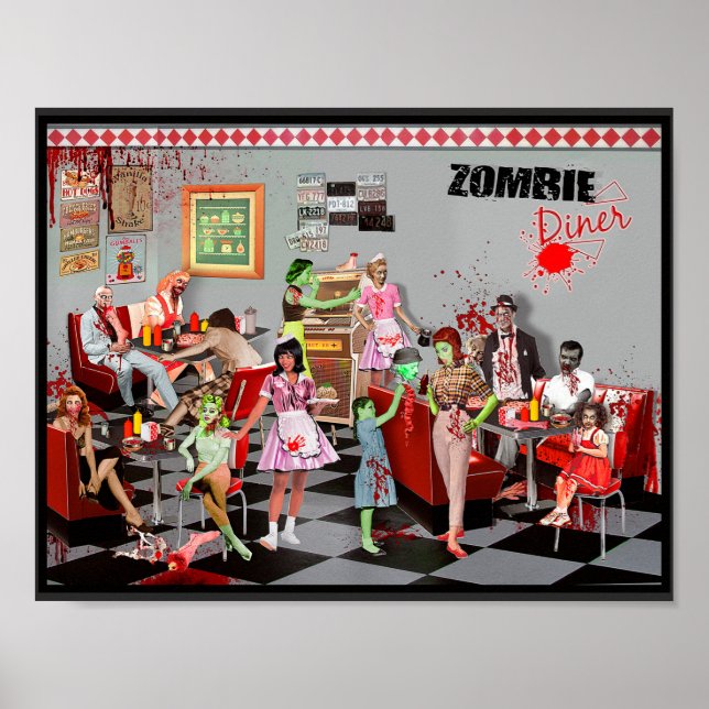 Affiche Diner de Zombie (Devant)