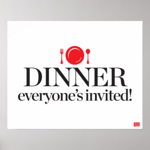 Affiche Dîner Invité de tous