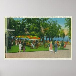Affiche Diner sur la promenade à Roseland Park Scene