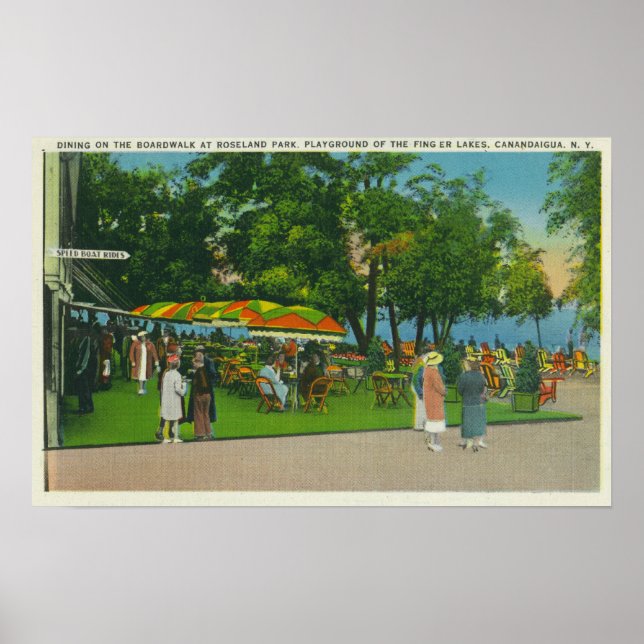 Affiche Diner sur la promenade à Roseland Park Scene (Devant)