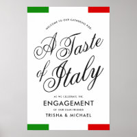 Dîner sur le thème italien | Fête de fiançailles