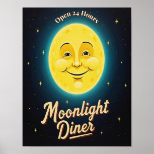 Affiche Diner vintage