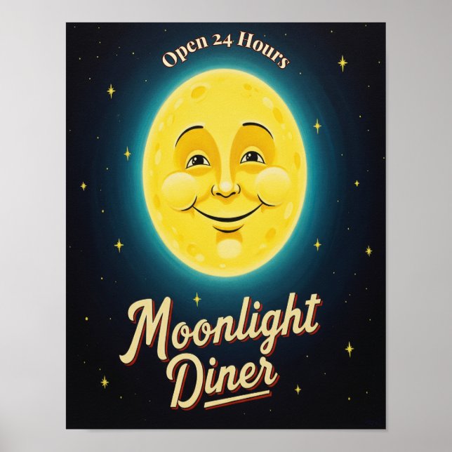 Affiche Diner vintage (Devant)