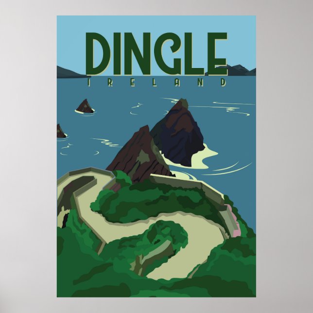 Affiche Dingle Irlande (Devant)