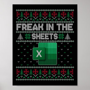 Affiche Dingue d'Excel dans les feuilles de calcul Sweat-s