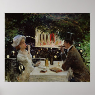 Affiche Dinner at Les Ambassadeurs, c.1882