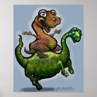 Affiche Dino Bronco