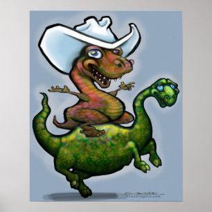 Affiche Dino Bronco