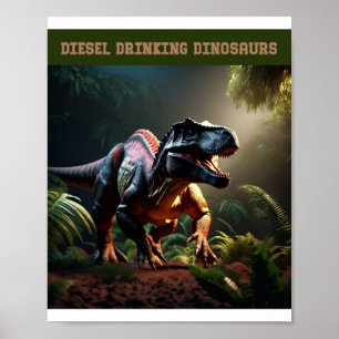 Affiche Dino en colère