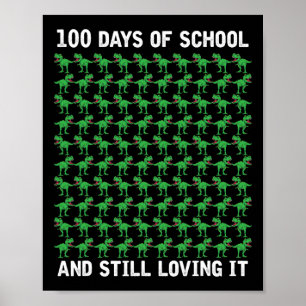 Affiche Dino Étudiants Garçons Enfants Cadeaux Heureux 100