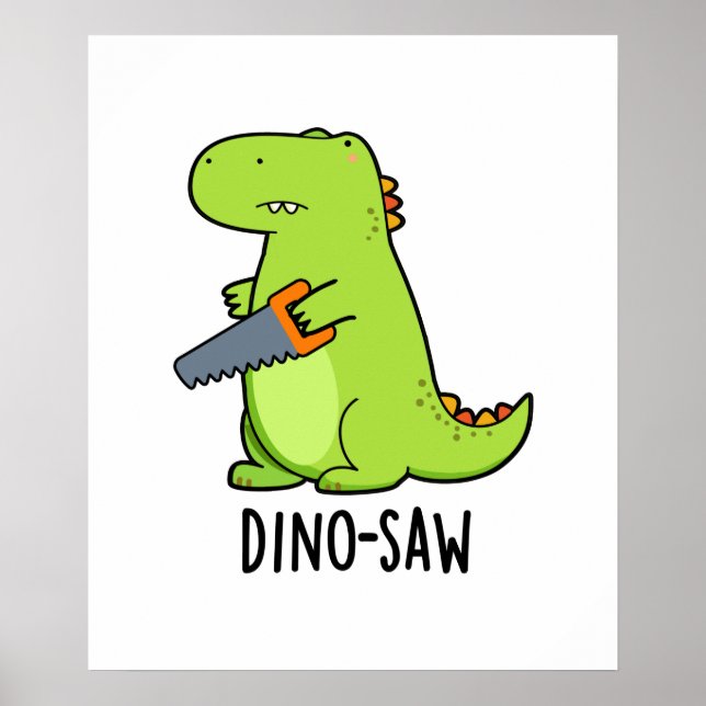 Affiche Dino-scie Funny Dinosaur Tool Pun (Devant)
