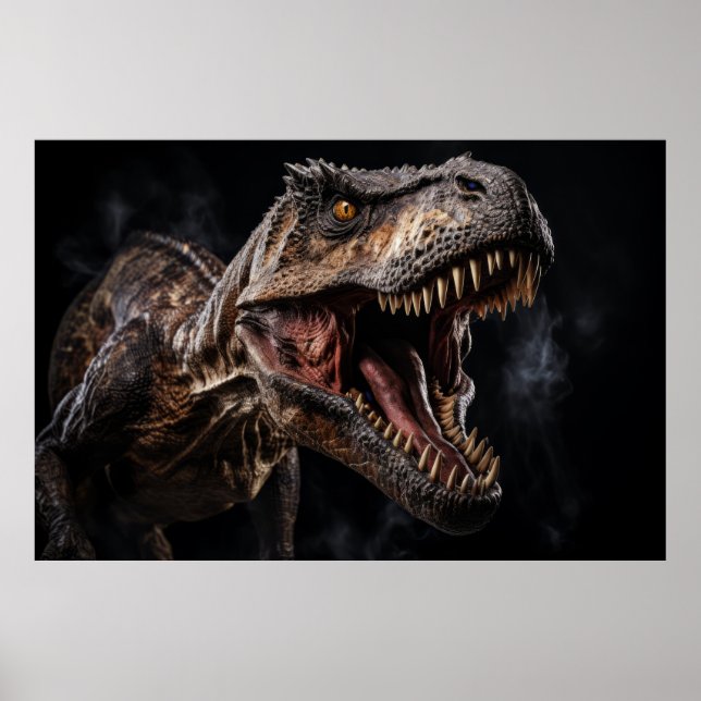 Affiche Dinosaur animal sauvage Portrait Fierce Power (Devant)