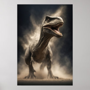 Affiche Dinosaur Animaux sauvages Élégant Portrait Dramati
