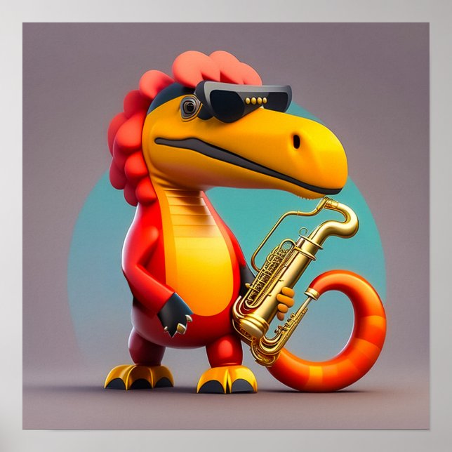 Affiche Dinosaur cool - Art Print (Devant)