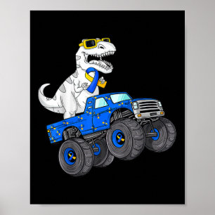 Affiche Dinosaur équitation Camion World Down Syndrome Jou