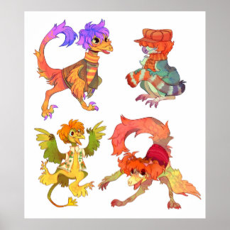 Affiche Dinosaur Fraggle Rock