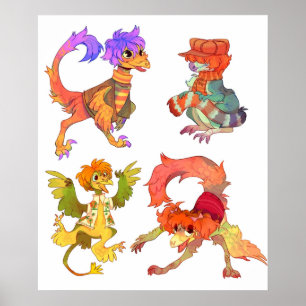 Affiche Dinosaur Fraggle Rock