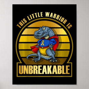Affiche Dinosaur Superhero Dinosaur Sensibilisation aux ca