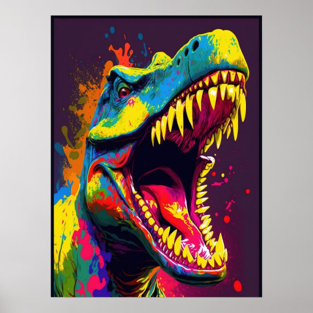 Affiche Dinosaur T Rex Jussica World Kids (Devant)