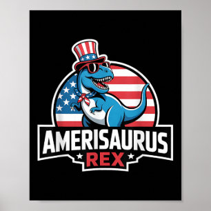 Affiche Dinosaure 4 juillet Hommes Femmes Garçons Filles A