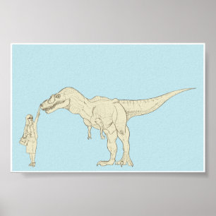 Affiche Dinosaure 6x4