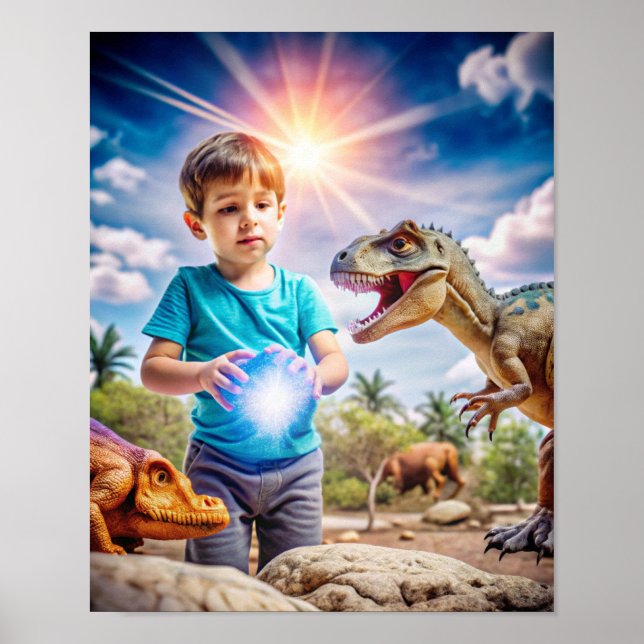 Affiche Dinosaure Adventure - Exploration en plein air (Devant)