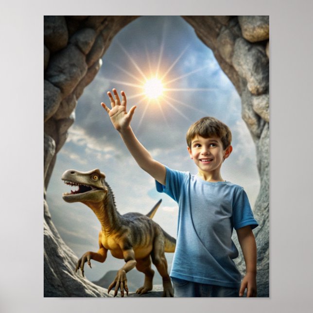 Affiche Dinosaure Adventure - Exploration en plein air (Devant)
